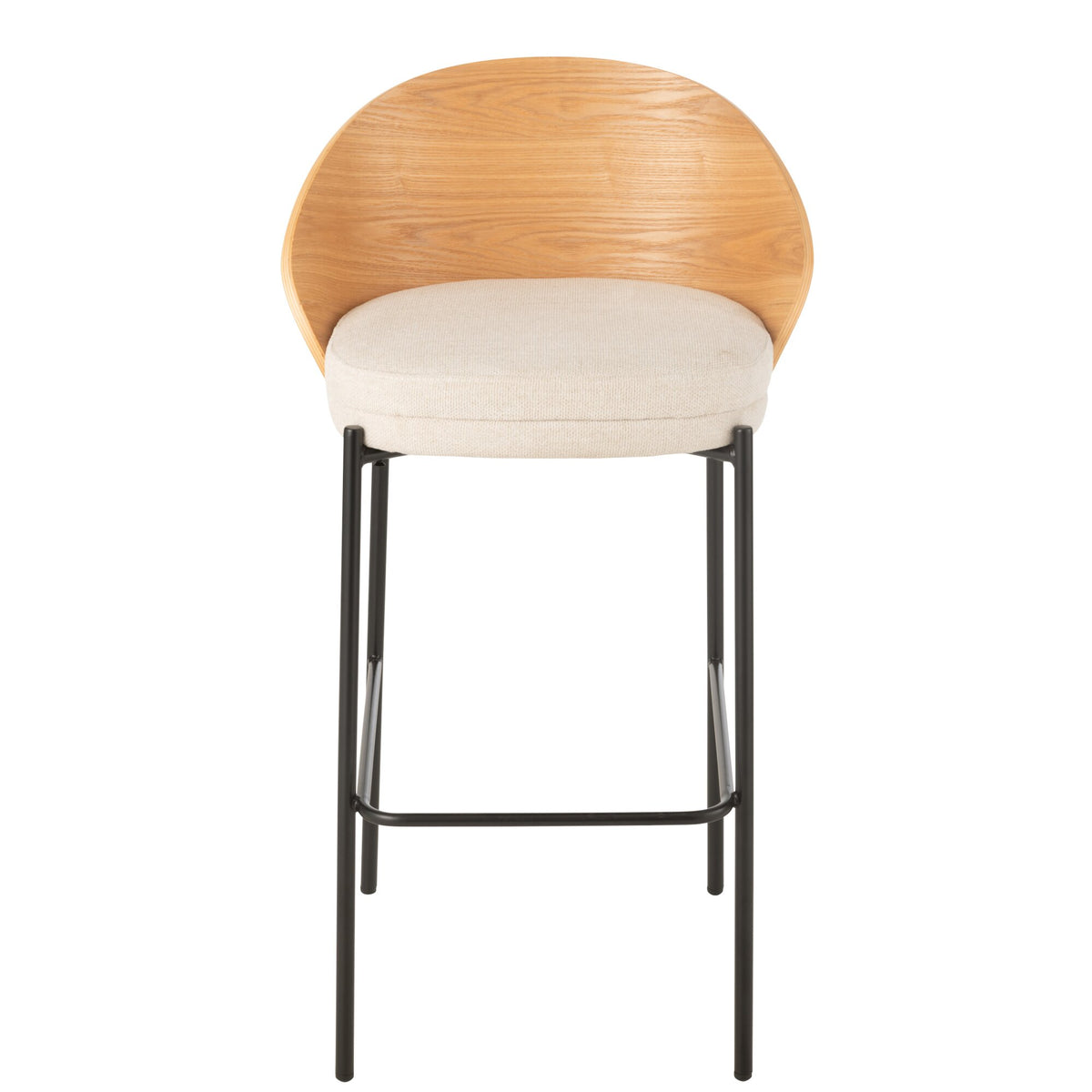 Bar stool Lone Multiplex/Metal Natural/Beige J-Line