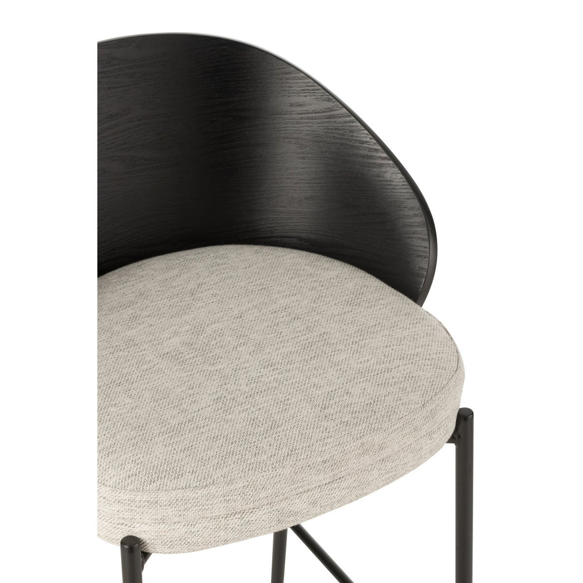 Bar stool Lone Multiplex/Metal Black/Grey J-Line