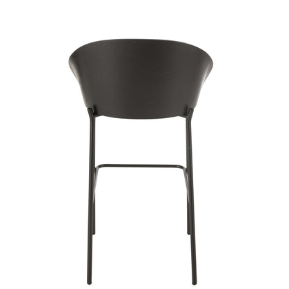 Bar stool Lone Multiplex/Metal Black/Grey J-Line