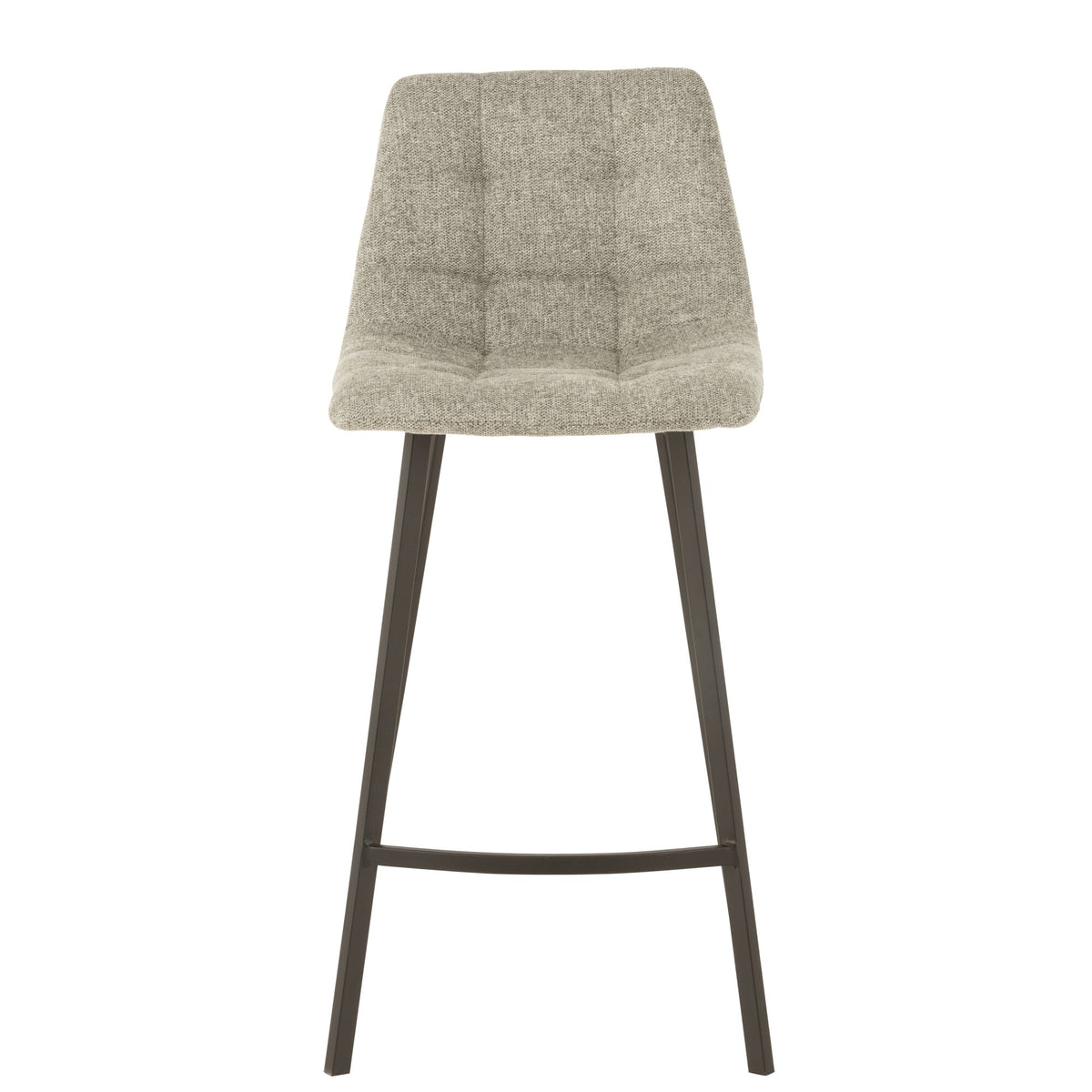 Bar stool Stephane Fabric/Metal Grey J-Line