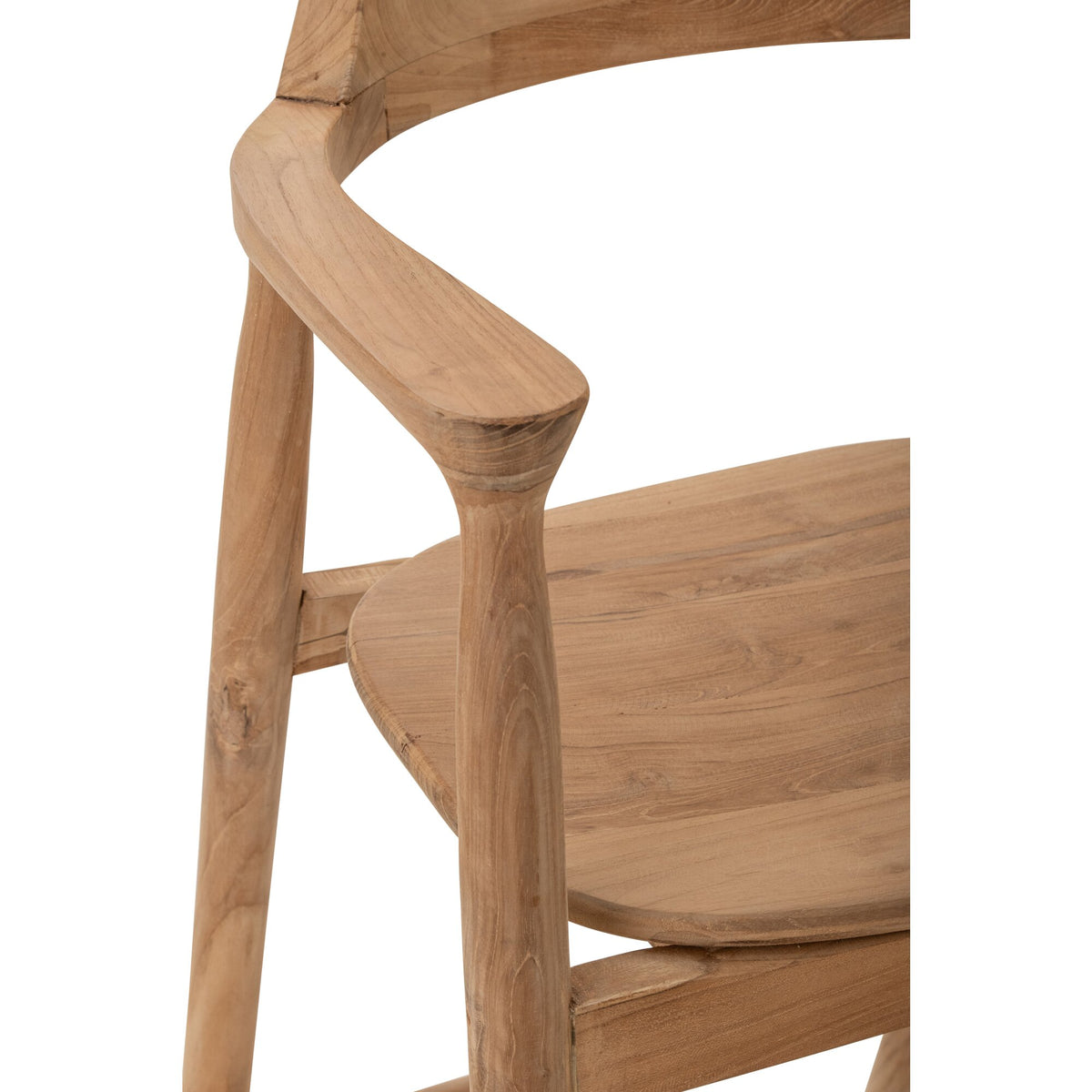 Bar Stool Teak Wood Natural J-Line