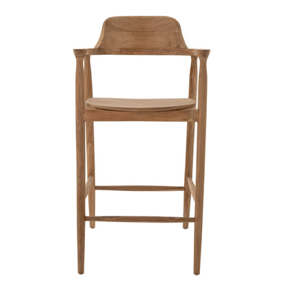 Bar Stool Teak Wood Natural J-Line
