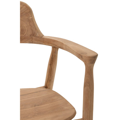 Bar Stool Teak Wood Natural J-Line