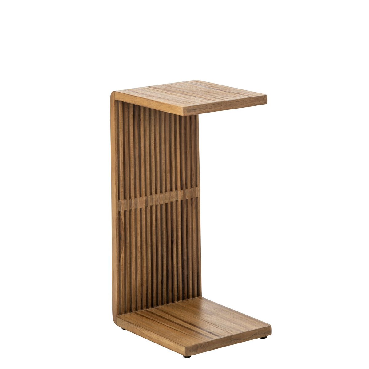Side Table Slats Recycled Wood Natural J-Line
