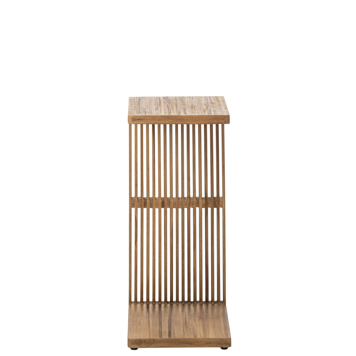 Side Table Slats Recycled Wood Natural J-Line