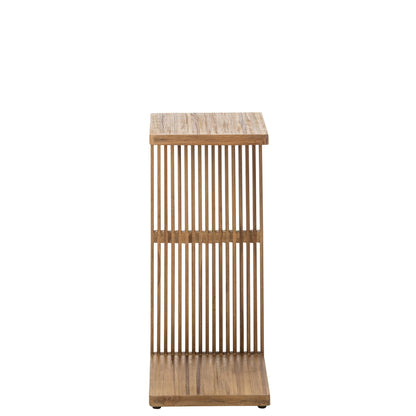 Side Table Slats Recycled Wood Natural J-Line