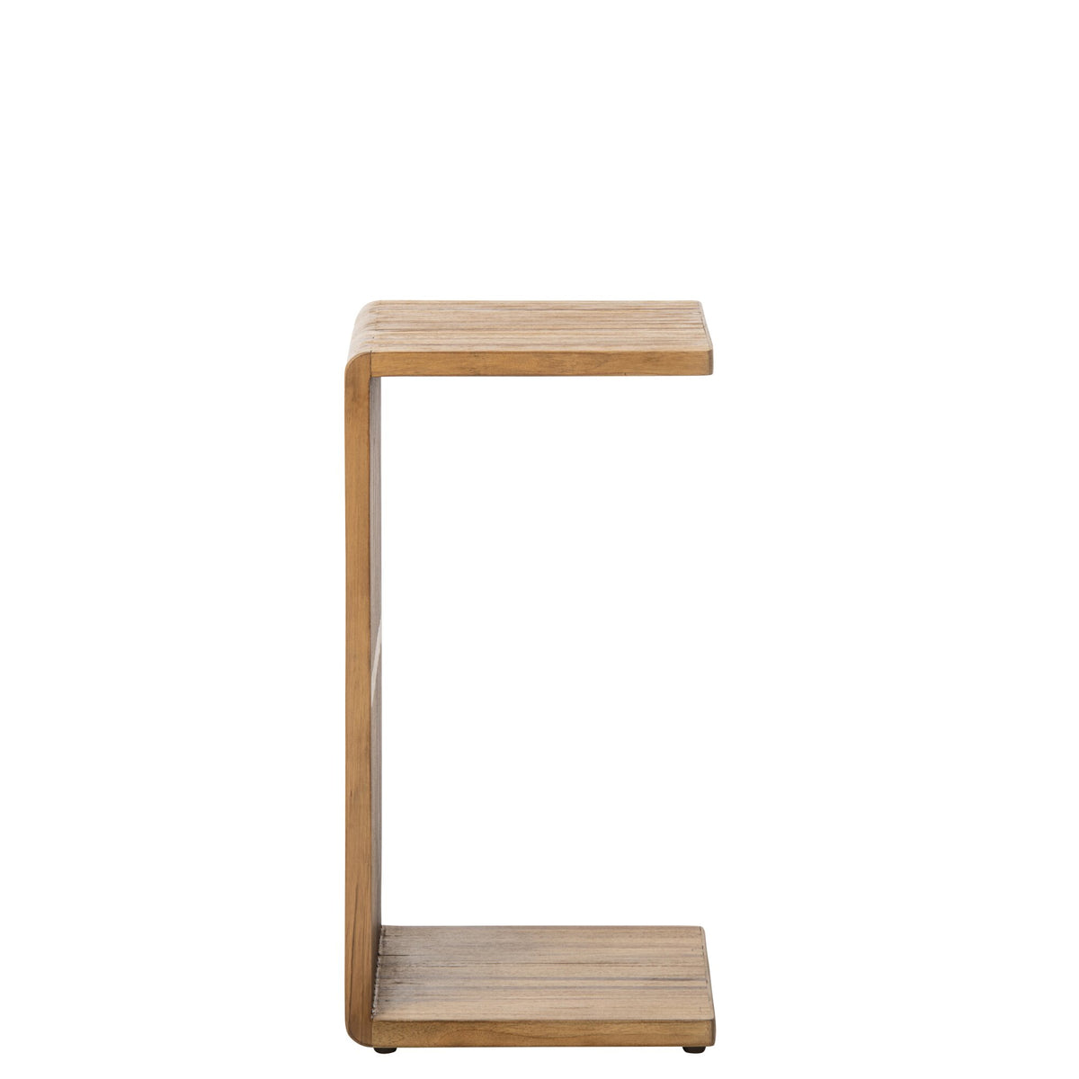 Side Table Slats Recycled Wood Natural J-Line