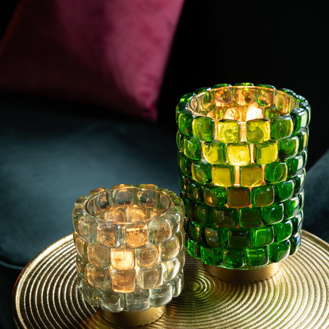 Side table Lera Aluminium Gold J-Line