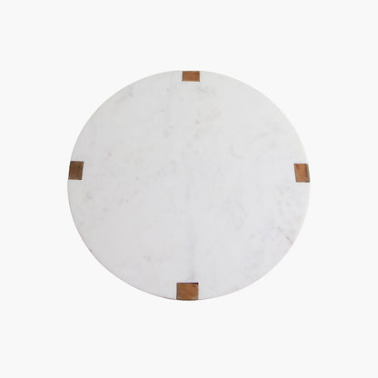 Bijzettafel Marmer Wit Raw Materials - Bijzettafel - Raw Materials - livinglovely.nl