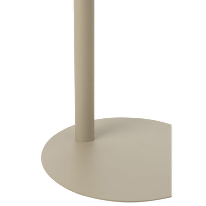 Side Table Round Metal Beige J-Line