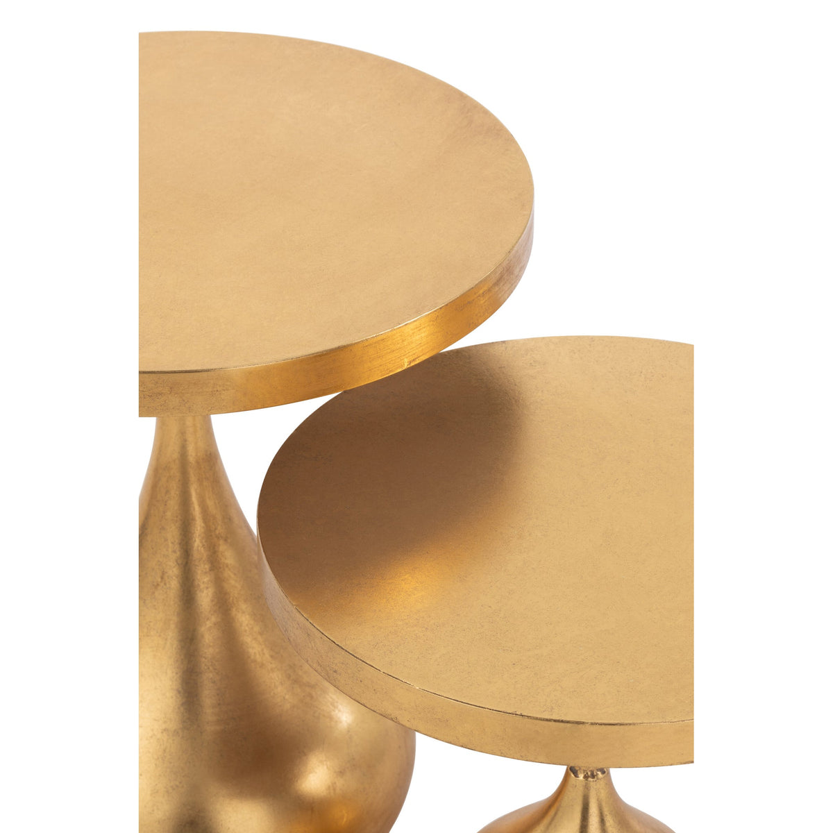 Side tables Druppel Metal Gold Set of 2 J-Line