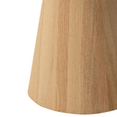 Bijzettafels Rond + Rand Hout Naturel Set van 2 J-Line