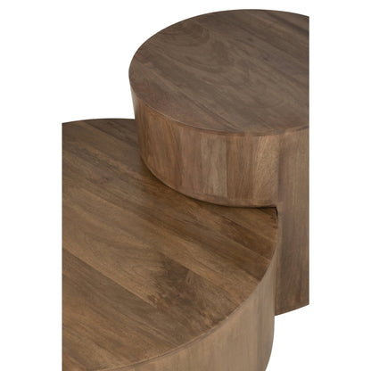 Side Tables Toge Mango Wood Brown Set of 2 J-Line