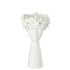 Bloempot Kop Resine Wit Large - Pot - J-Line - livinglovely.nl