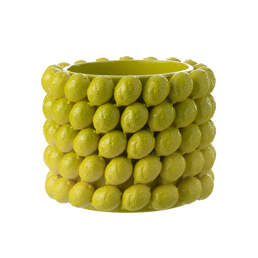 Lime Ceramic Flower Pot Green Extra Large J-Line