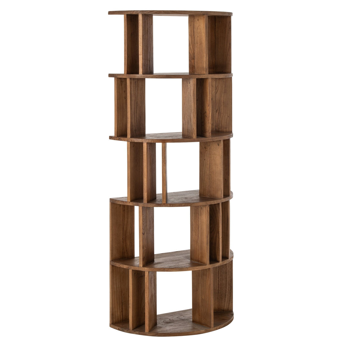 Half-Circle Bookcase Mindi Natural Wood J-Line