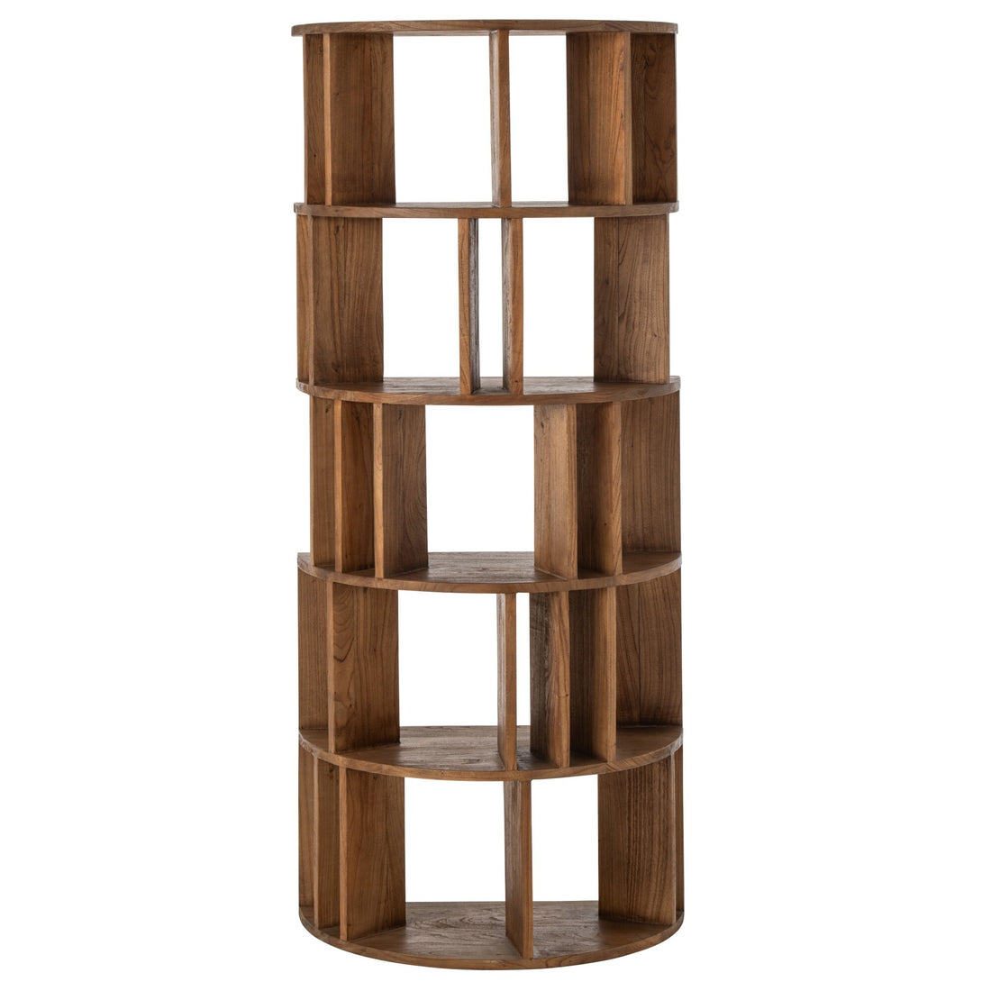 Half-Circle Bookcase Mindi Natural Wood J-Line