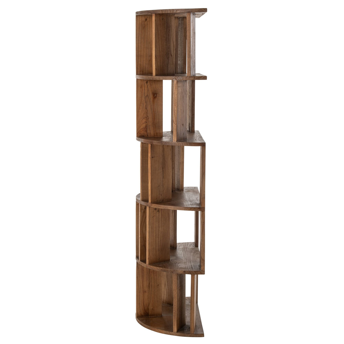 Half-Circle Bookcase Mindi Natural Wood J-Line