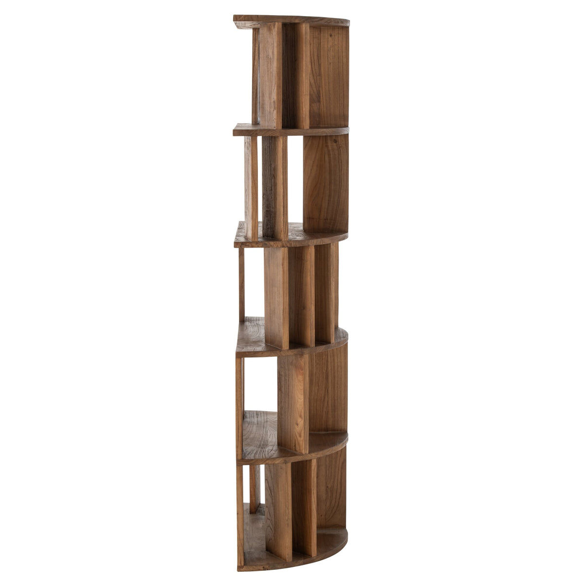 Half-Circle Bookcase Mindi Natural Wood J-Line