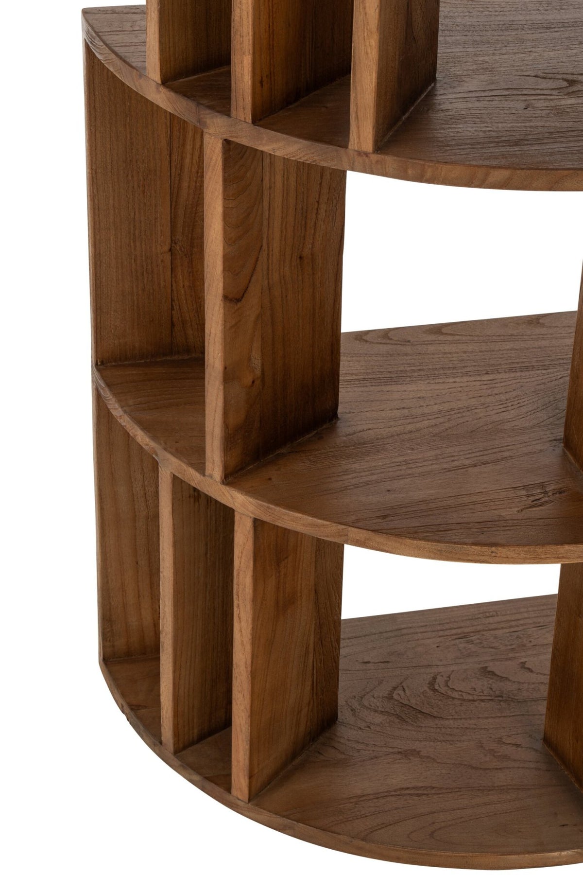Half-Circle Bookcase Mindi Natural Wood J-Line