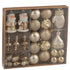 Box Of 45 Christmas Bauble Plastic Beige/Ecru - - J-Line - livinglovely.nl