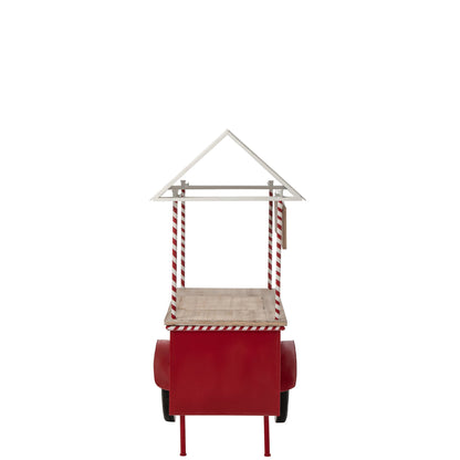 Buffet Kiosk Metal Red/White J-Line