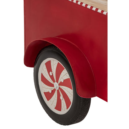 Buffet Kiosk Metal Red/White J-Line