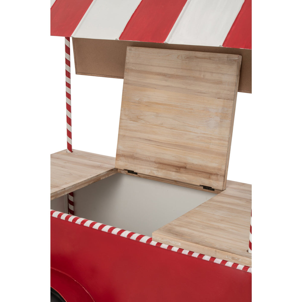 Buffet Kiosk Metal Red/White J-Line