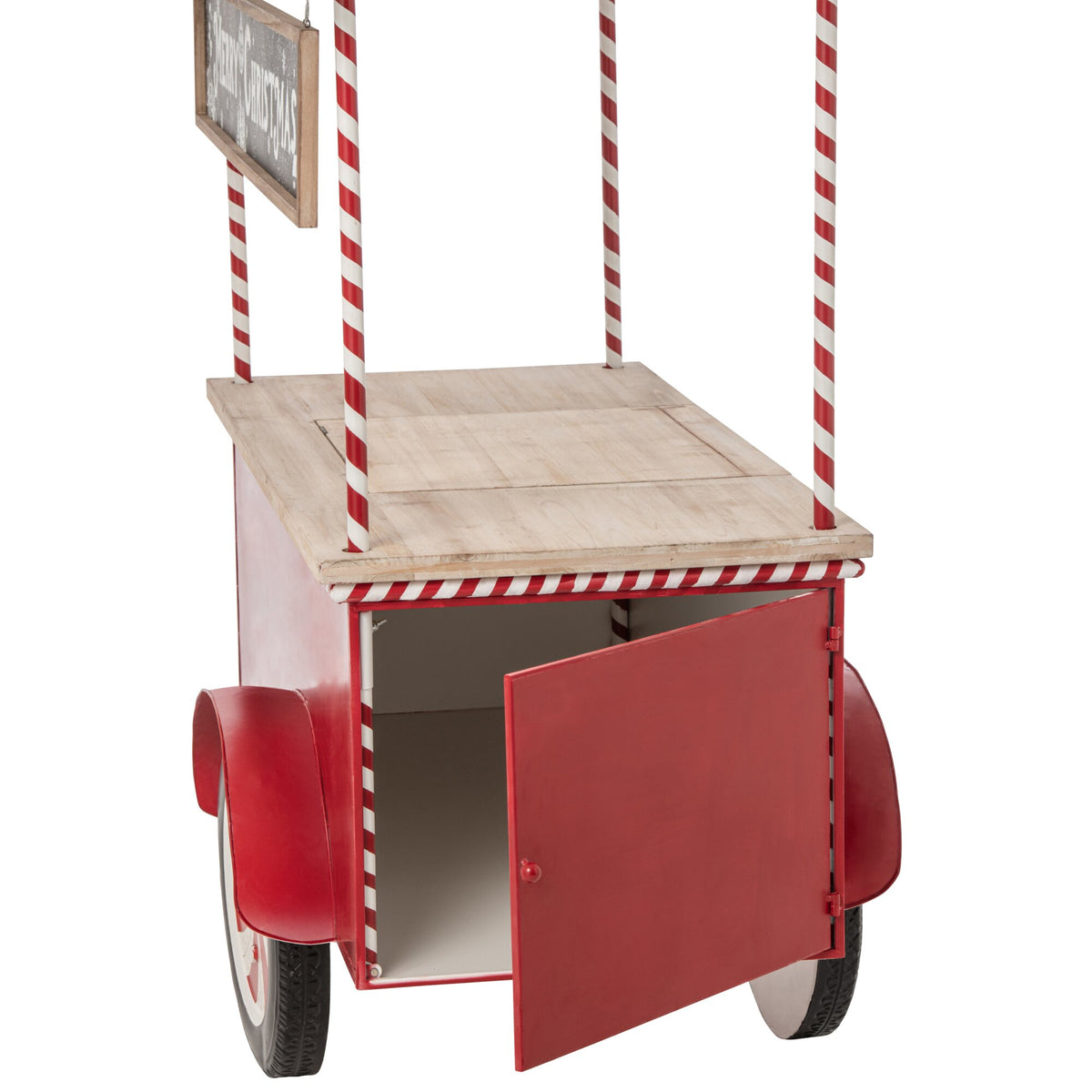 Buffet Kiosk Metal Red/White J-Line