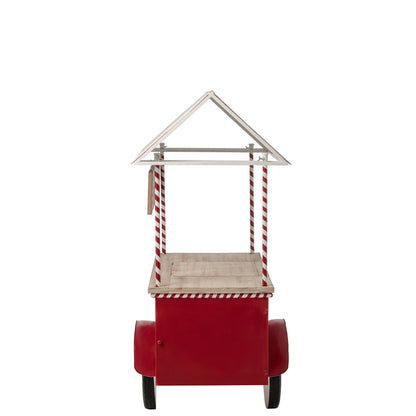 Buffet Kiosk Metal Red/White J-Line