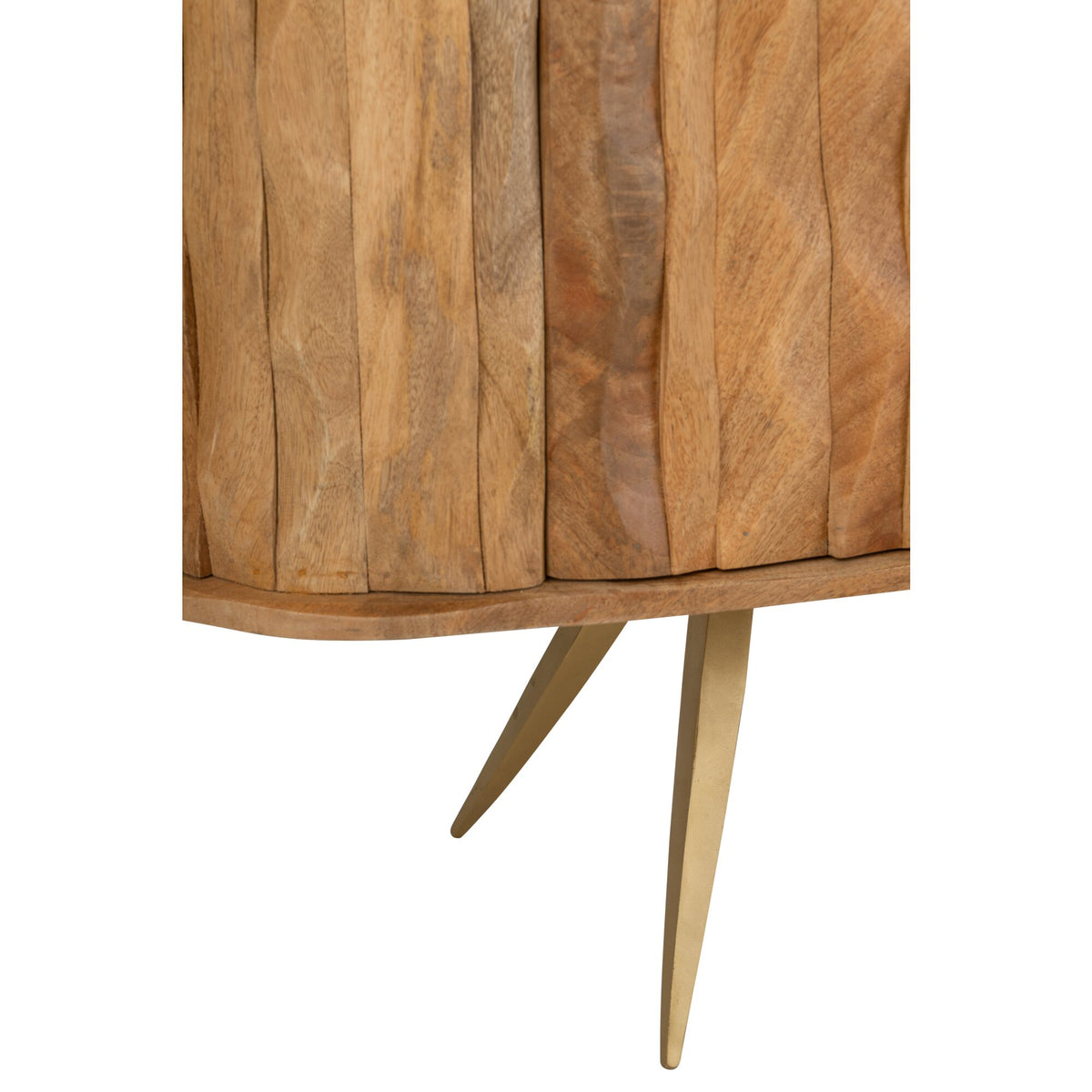 Curve Natural Wood Buffet Cabinet J-Line