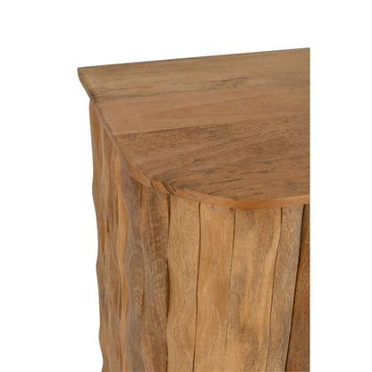 Curve Natural Wood Buffet Cabinet J-Line