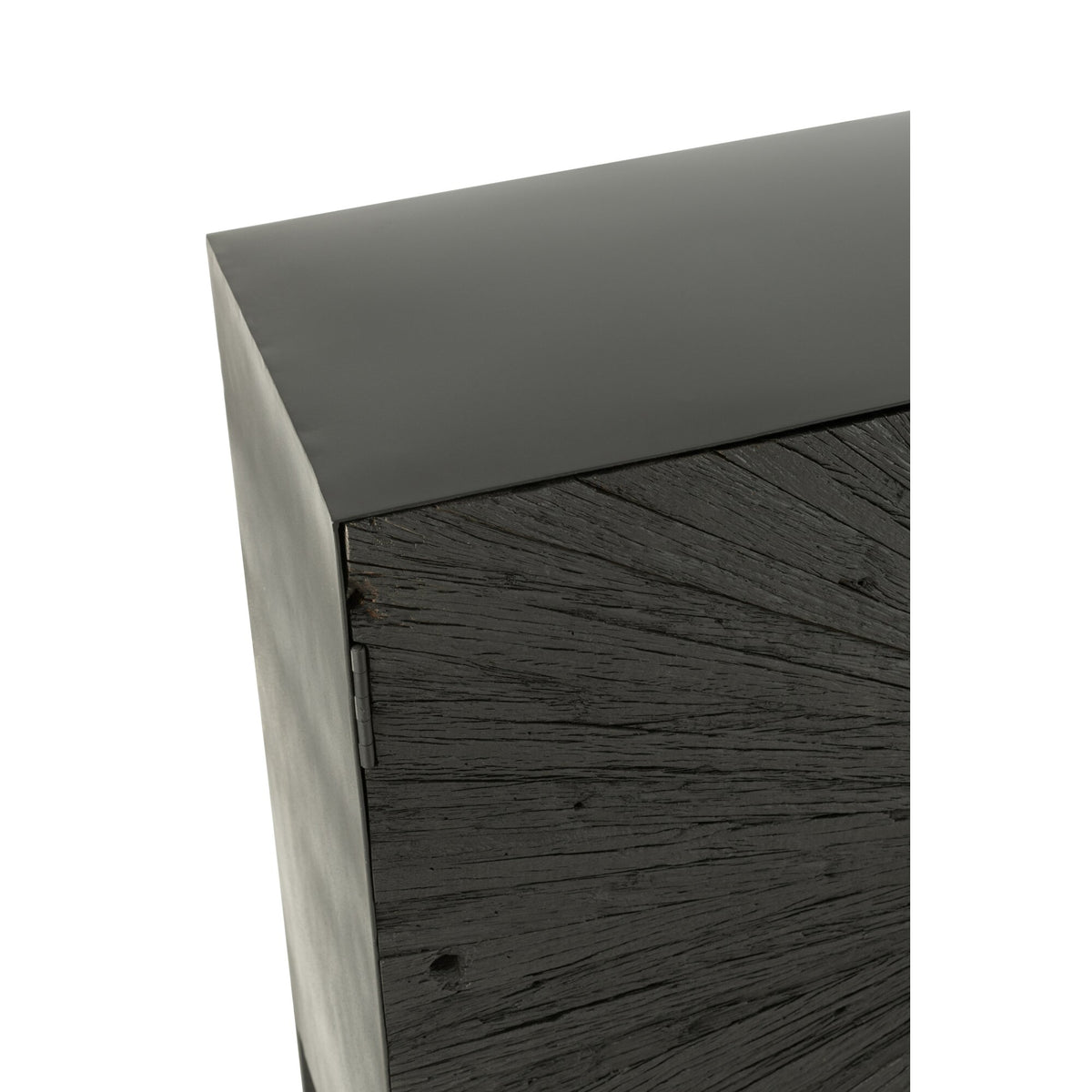 Shanil Wood/Iron Black Buffet Cabinet J-Line