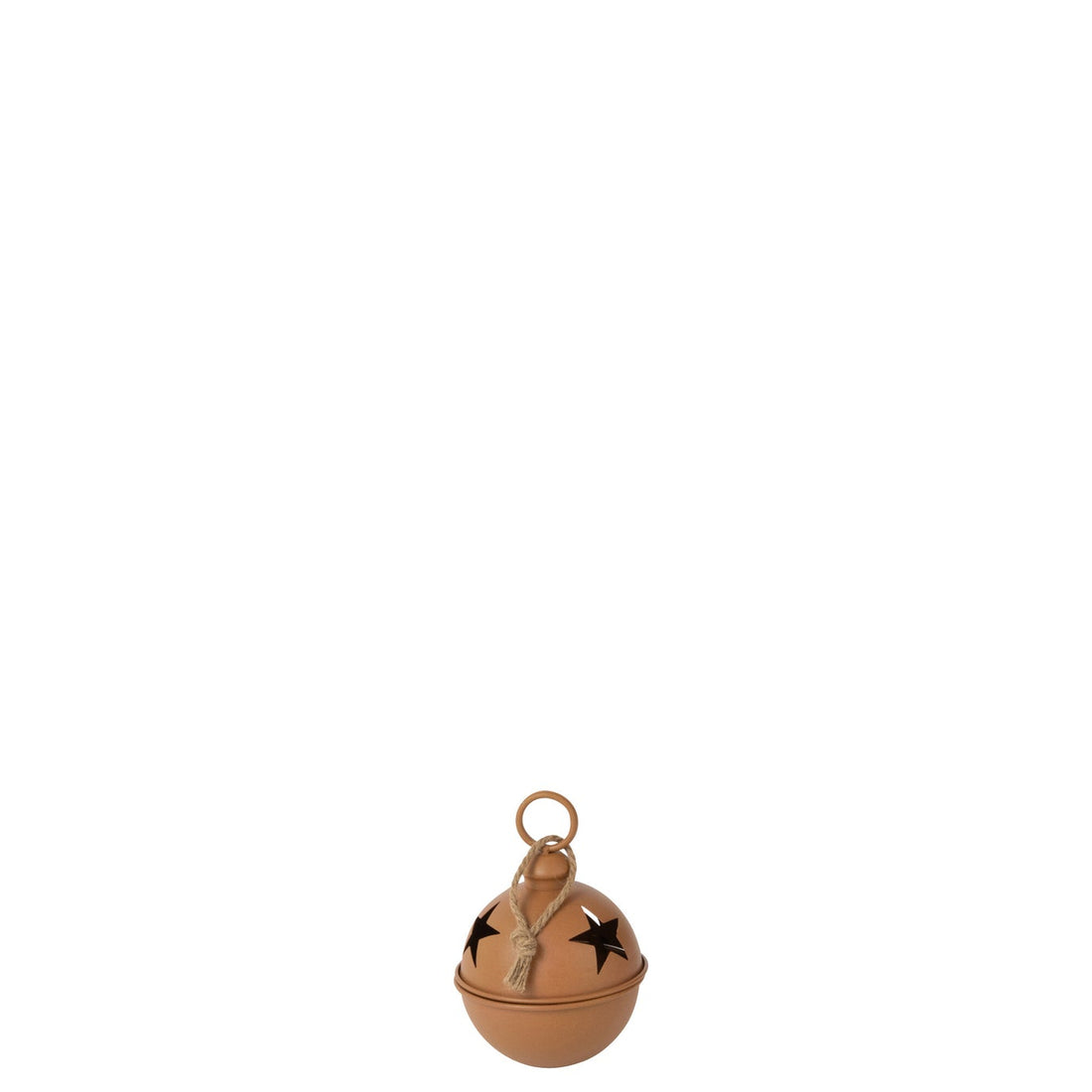 Christmas Bauble Ball Iron Rust Brown Small - - J-Line - livinglovely.nl