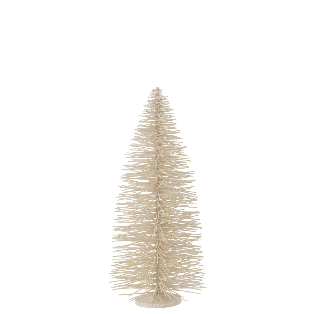 Christmas Tree Deco Glitters Wood White Large - - J-Line - livinglovely.nl