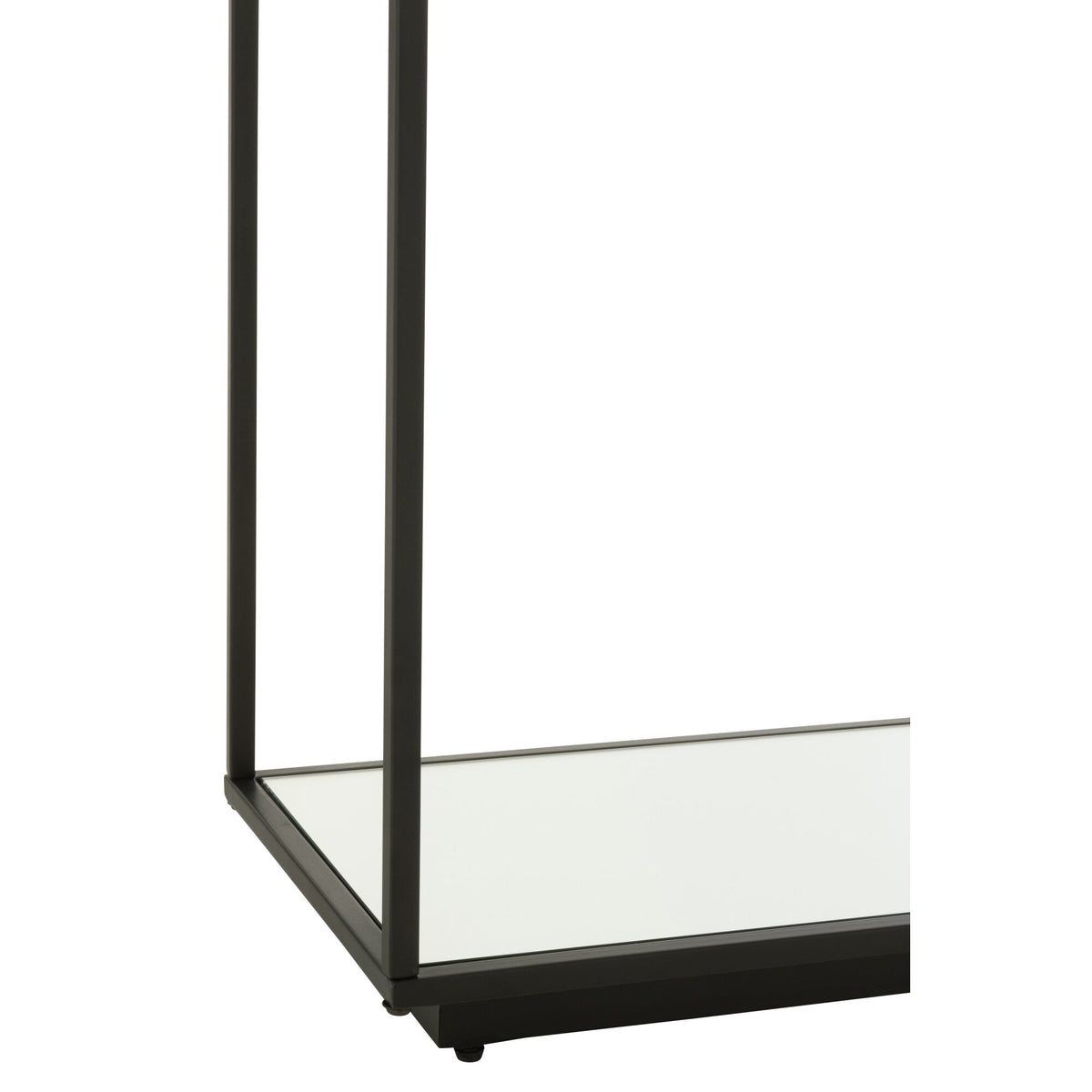 Console Table Metal/Glass Black J-Line