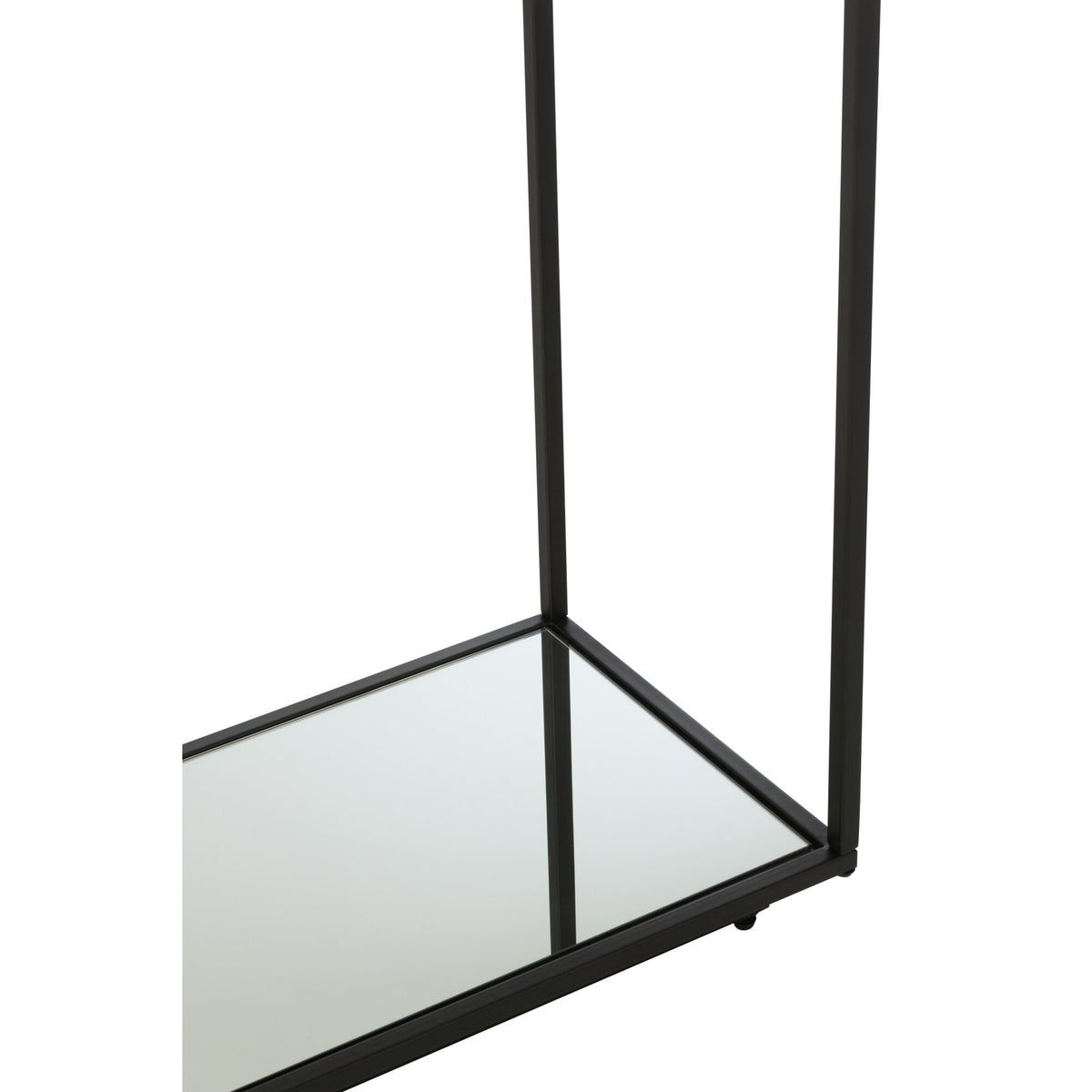 Console Table Metal/Glass Black J-Line