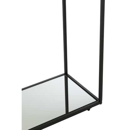 Console Table Metal/Glass Black J-Line