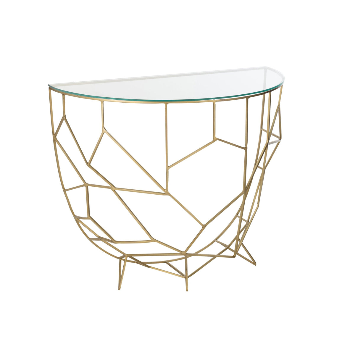 Console Table Moza Metal/Glass Gold J-Line