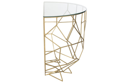 Console Table Moza Metal/Glass Gold J-Line