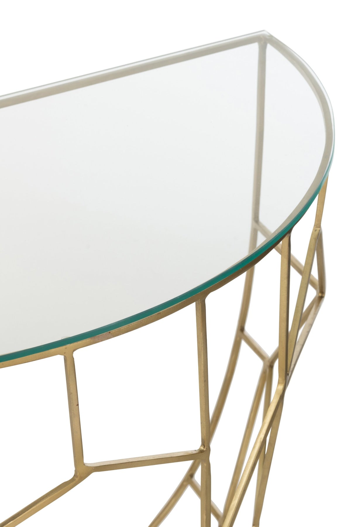Console Table Moza Metal/Glass Gold J-Line