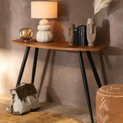 Oval Console Recycled Teak Natural J-Line