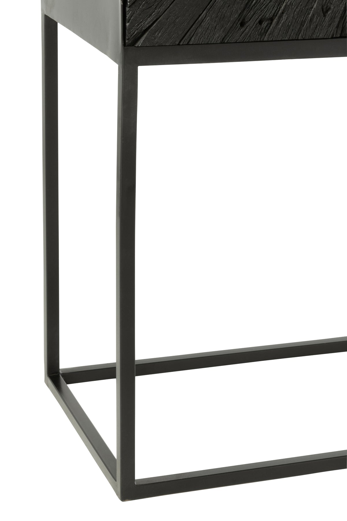 Cupboard Shanil Wood/Iron Black - - J-Line - livinglovely.nl