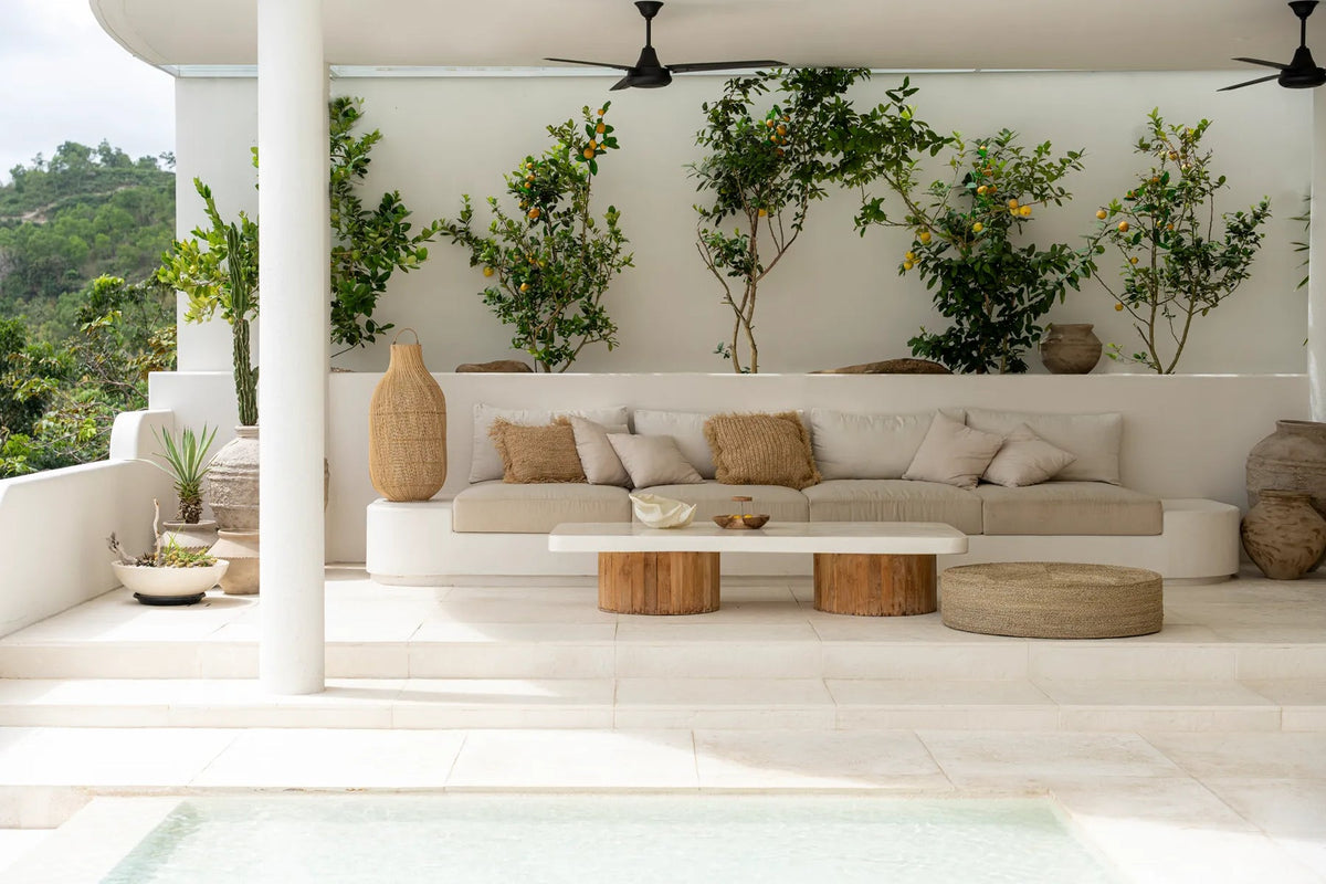De enorme poef - naturel - Poef - Bazar Bizar - livinglovely.nl