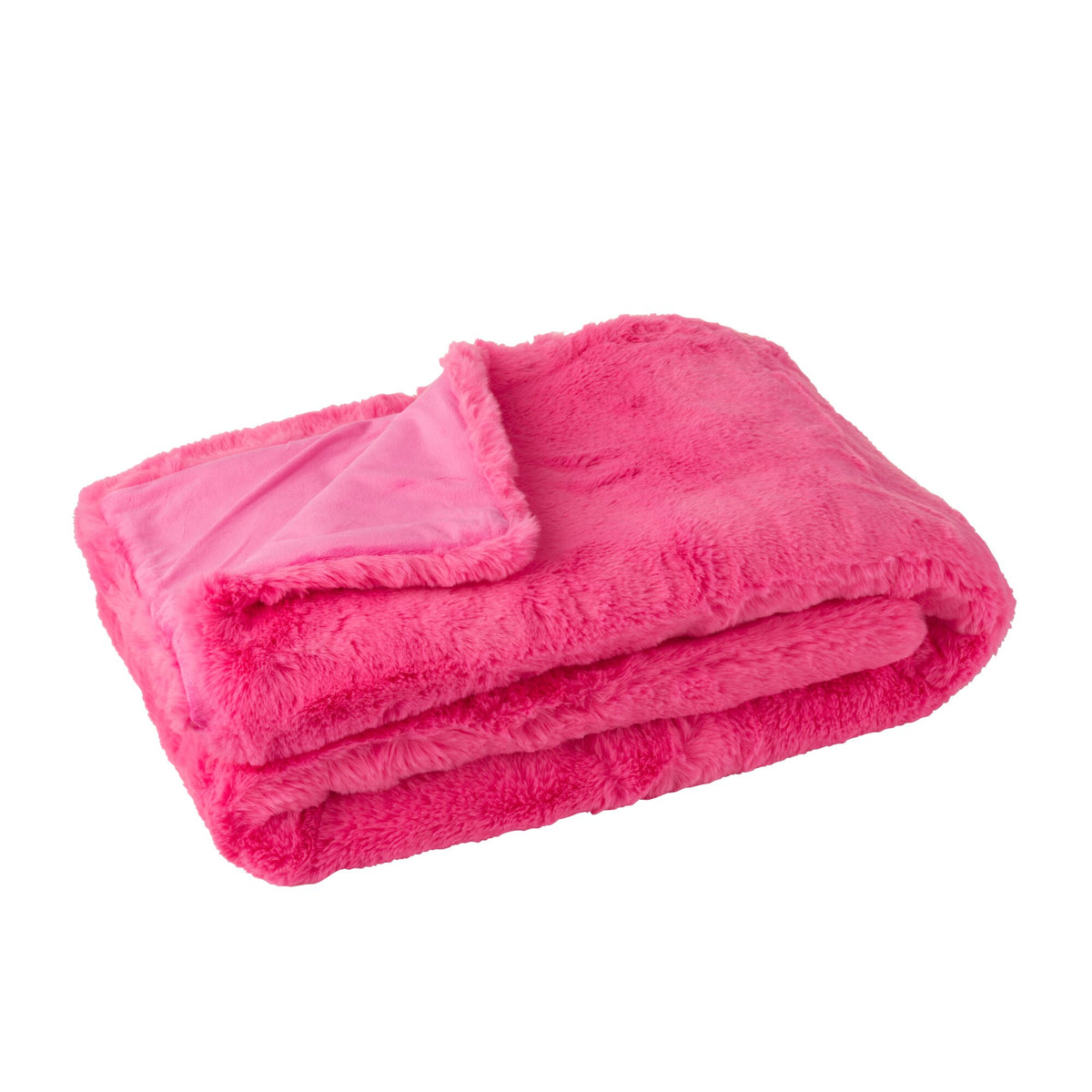 Cutie Polyester Blanket Fluorescent Pink L130x180cm J-Line