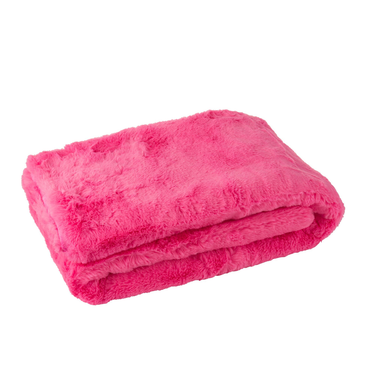 Cutie Polyester Blanket Fluorescent Pink L130x180cm J-Line