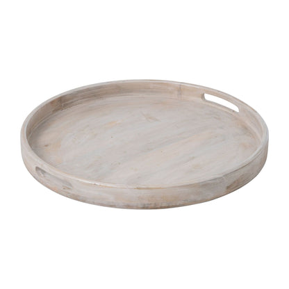 Mango Wood Tray White J-Line