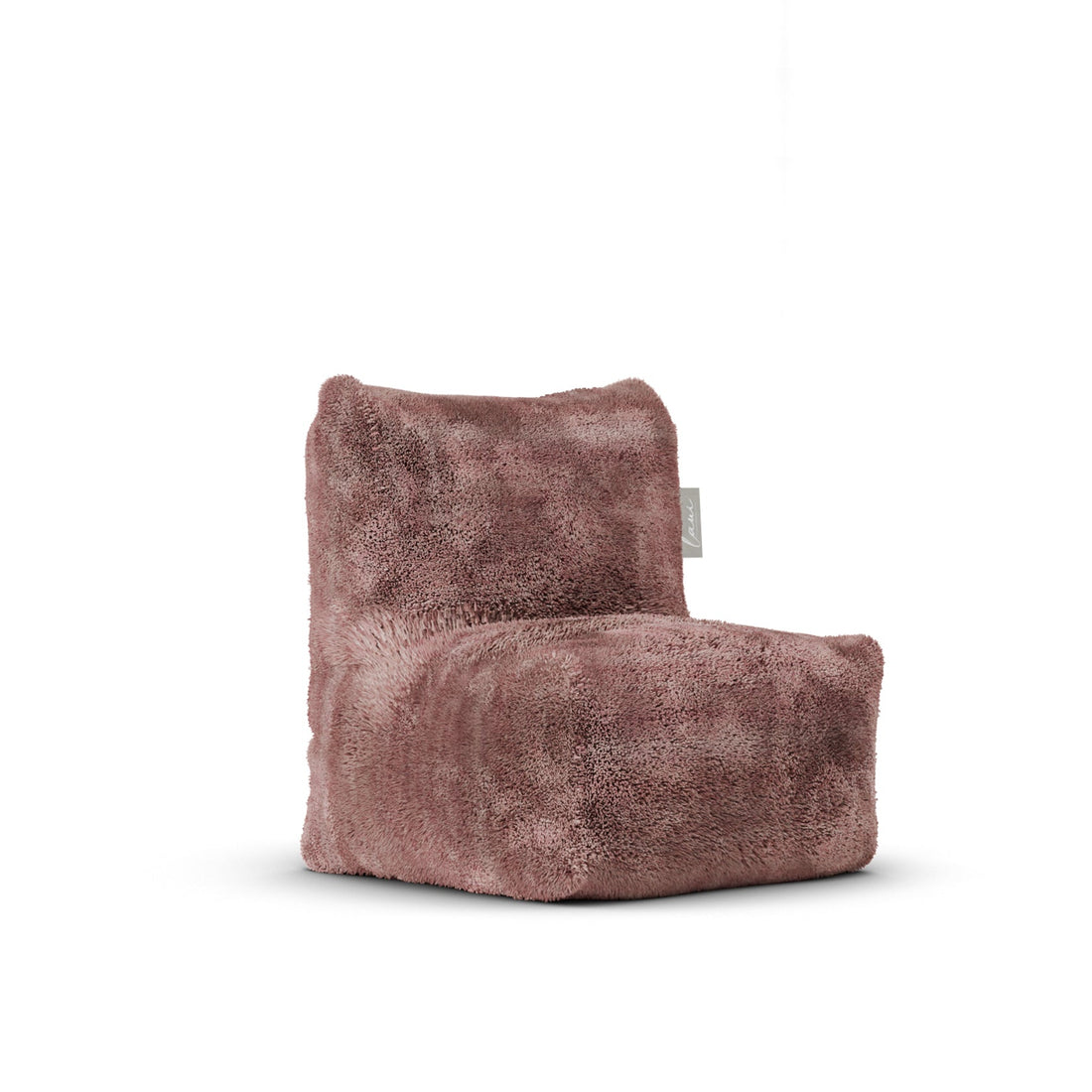 Doodle Kid Lounge Soft Pink van Laui Lounge, poederroze kinderstoel van zachte furry stof