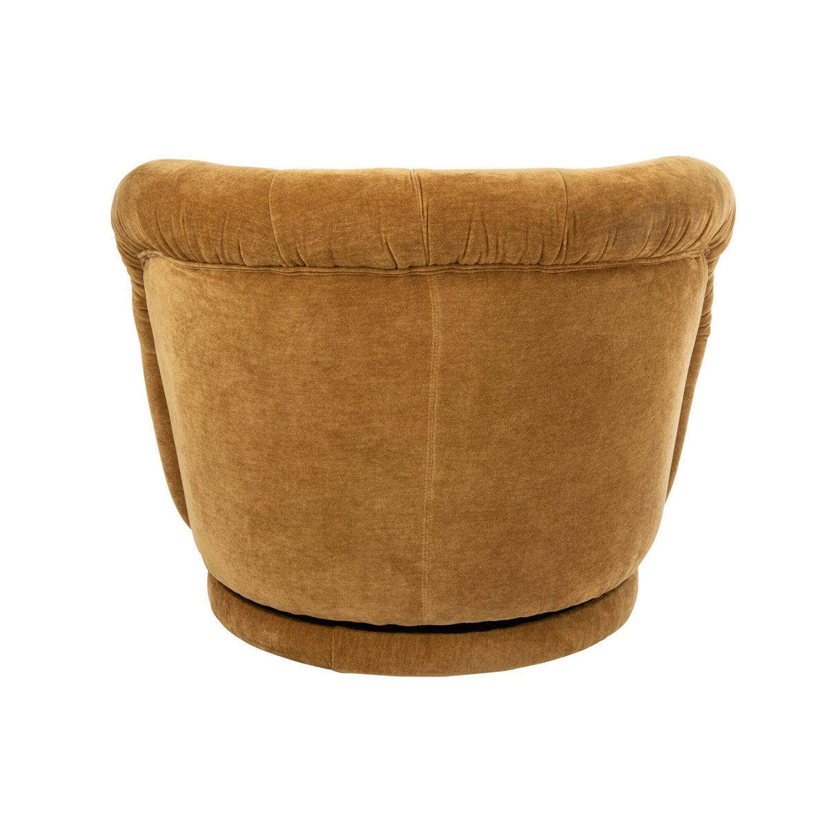 Swivel Armchair Plywood/Fabric Mustard Yellow J-Line