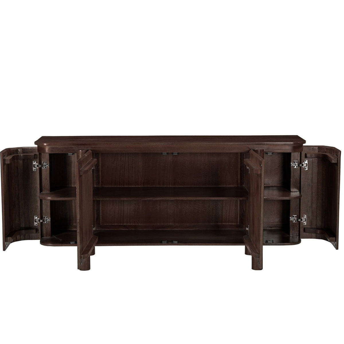 Dressoir Salano chestnut met geopende deuren